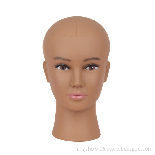 Qingdao mannequin afro head with stand  female mannequin head for wig display